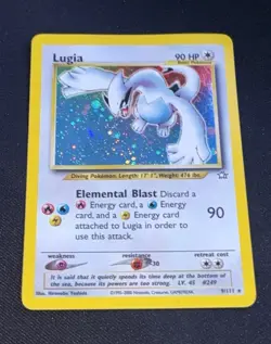 The Pokemon Company Pokemon TCG Neo Genesis Lugia 9/111 Holo Rare 90 HP ENG - Image 1