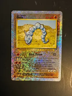 2002 Pokemon Legendary Collection ONIX 84 /110 Reverse Holo Foil Holographic - Image 1