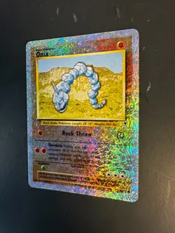 2002 Pokemon Legendary Collection ONIX 84 /110 Reverse Holo Foil Holographic - Image 3