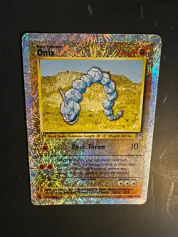 2002 Pokemon Legendary Collection ONIX 84 /110 Reverse Holo Foil Holographic - Image 4