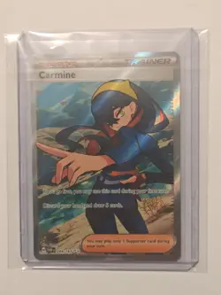 Carmine 204/167 Full Art Holo Ultra Rare Trainer-Pokemon Twilight Masquerade NM! - Image 1