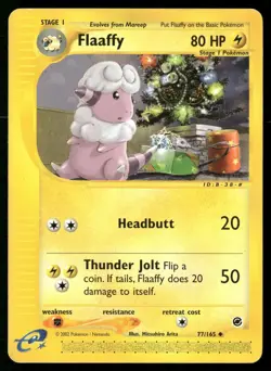 Flaaffy 77/165 Uncommon Expedition Base Set Pokemon MP - Image 1