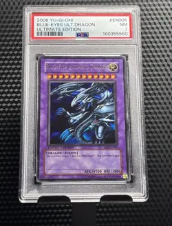 Konami Yu-Gi-Oh! Blue-Eyes Ultimate Dragon JMP-EN005 PSA Ultra Rare Holo PSA 7 - Image 1
