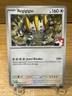Play! Pokemon Prize Pack Series 7 - Regigigas 086/131 - Stamped - NM Non Holo - Image 1