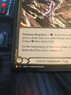 Quickdodge Flexors HNT215 Flesh and Blood TCG Legendary Legs Equipment - Hunted - Image 3