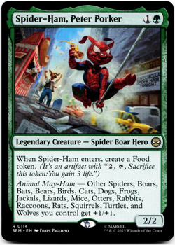 Spider-Ham, Peter Porker [Marvel's Spider-Man] MTG Magic NM/M 🌳 *Ships Meow!* - Image 3