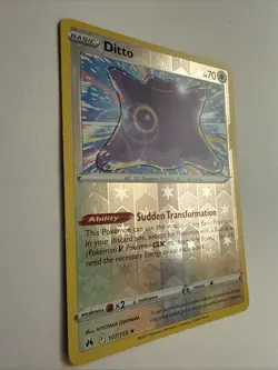 Ditto 107/159 Reverse Holo 2023 Pokemon Crown Zenith Card NM - Image 2