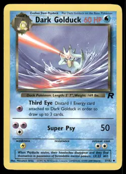 Pokemon Cards Dark Golduck 37/82 Unlimited Team Rocket Uncommon NM - Image 1