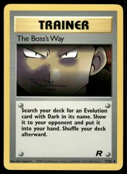 Pokemon Cards The Boss's Way 73/82 Unlimited Team Rocket Uncommon NM - Image 1
