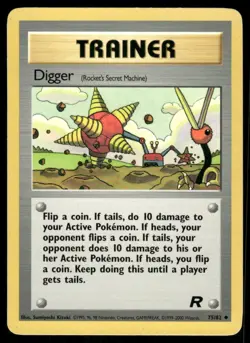 Pokemon Cards Digger 75/82 Unlimited Team Rocket Uncommon NM - Image 1