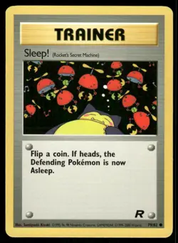 Pokemon Cards Sleep! 79/82 Unlimited Team Rocket Common NM - Image 1