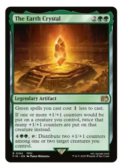 1x MTG The Earth Crystal - FINAL FANTASY Rare Artifact! NM Mint - Image 1
