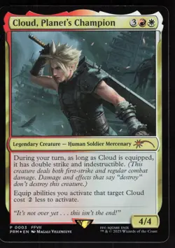 Cloud, Planet's Champion (Costco Bundle) 3 Promos Foil NM Magic TCG - Image 1
