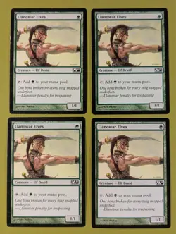 Llanowar Elves x4 Magic 2011 Core Set M11 4x Magic the Gathering MTG - Image 1
