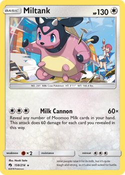 MILTANK 158/214 RARE LOST THUNDER NM/M POKEMON - Image 3