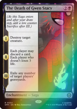 MTG - The Death of Gwen Stacy - Foil - SPM 0054 - Spiderman - Rare - Magic - Image 1