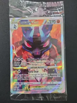 Pokemon TCG Lucario VSTAR SWSH291 Sealed Black Star Promo Crown Zenith 2 - Image 1