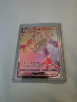 Toxtricity VMAX 196/192 Rainbow Rare Rebel Clash Pokemon Cards - Image 1