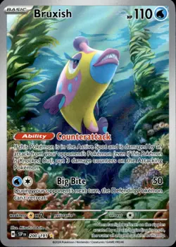 Bruxish 200/191 Illustration Rare Surging Sparks Pokemon Holo Near Mint - Image 1