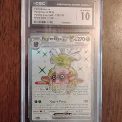 Pokemon Forretress ex 230/193 Paldea Evolved English Holo Ultra Rare 2023 CGC 10 - Image 2