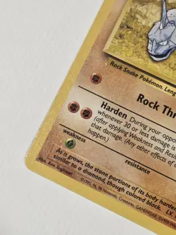 Onix 56/102 Base Set Pokemon NM TCG Vintage - Image 4
