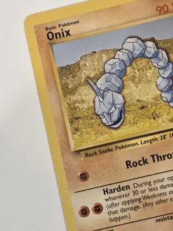 Onix 56/102 Base Set Pokemon NM TCG Vintage - Image 5