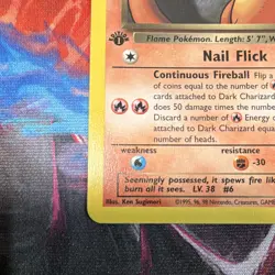 Pokemon TCG Dark Charizard Team Rocket 1st Ed 21/82 Holo Rare EN 80 HP - Image 4