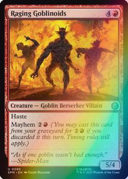 MTG - Raging Goblinoids - Foil - SPM 0085 - Spiderman - Magic the Gathering - Image 1