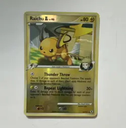 Pokemon TCG Raichu GL 31/111 Rising Rivals Reverse Holo Rare Basic HP 80 2009 - Image 1