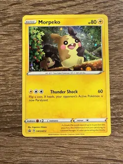 Morpeko SWSH Black Star Promo SWSH012 Cosmos Holo Promo Pokemon TCG - Image 1