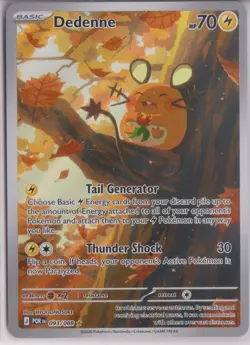 Pokemon Dedenne 093/088 Me03: Perfect Order Illustration Rare Holo - Image 1