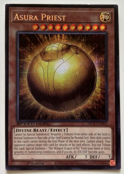 YuGiOh The Winged Dragon of Ra - Sphere Mode SBC2-END03 Asura Priest MISPRINT - Image 1