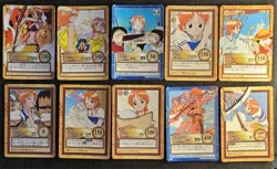 ONE PIECE NAMI CARDDASS HYPER BATTLE Japanese Lot Of 10 Various Conditions - Image 1