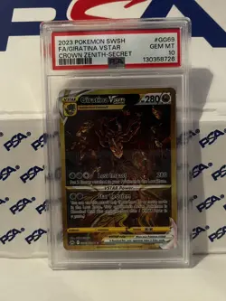 Pokemon Crown Zenith Giratina VSTAR GG69/GG70 - PSA 10 Gem Mint - Image 1