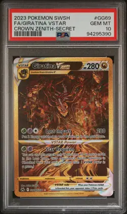 Pokemon TCG Giratina VSTAR GG69/GG70 Crown Zenith PSA 10 Gem Mint - Image 1