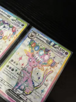 Umbreon and Espeon Promo Pokemon Card Set SVP175/SVP176 Prismatic Evolution - Image 5
