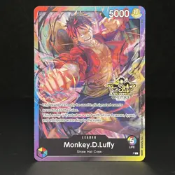 One Piece TCG - Monkey D. Luffy Leader - P - 3rd Anniversary Stamped Promo - Image 1