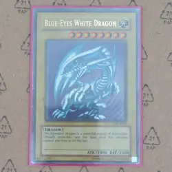 Konami Yu-Gi-Oh! TCG Blue-Eyes White Dragon Monster Card SDK-E001 ATK 3000 - Image 1