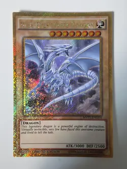 Yu-Gi-Oh! TCG Blue-Eyes White Dragon MVP1-ENGV4 Gold Secret Rare Limited Edition - Image 1