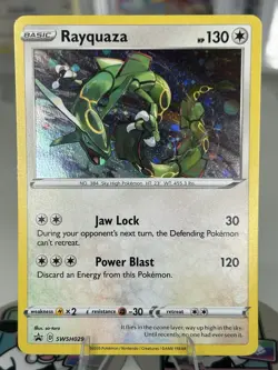Rayquaza SWSH029 Holo Promo Sword & Shield Promo Pokemon Near Mint - Image 1