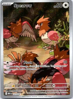 Spearow 151/132 Illustration Rare Mega Evolution Pokemon Near Mint - Image 1