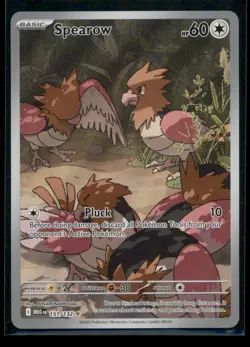 SPEAROW 151/132 ILLUSTRATION RARE MEGA EVOLUTION POKEMON HOLO NM - Image 1