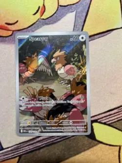 Spearow 151/132 Mega Evolution Illustration Rare Holo Pokemon NM - Image 1