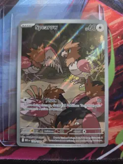 Spearow 151/132 Mega Evolution Illustration Rare Holo Pokemon NM WOW LOOK - Image 1