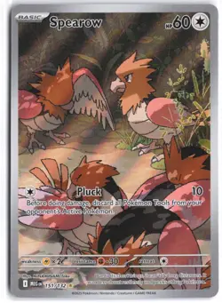 Spearow 151/132 Illustration Rare Mega Evolution Pokemon NM - Image 1