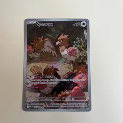 Pokemon TCG Spearow Illustration Rare Mega Evolution Card 151/132 - Image 1