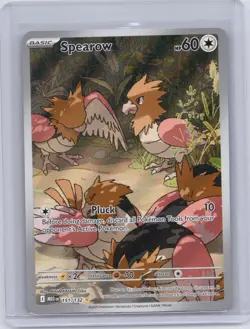 Spearow 151/132 Illustration Rare Mega Evolution Pokemon Holo Near Mint - Image 1