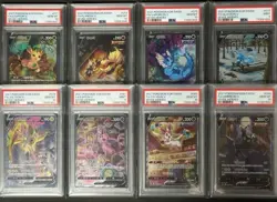 Pokemon Card Korean Eeveelutions SA Full Set of 8 PSA 9 PSA 10 Eevee Heroes JPN - Image 1