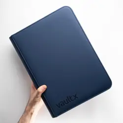 9 Pocket Zip Binder, 360 Cards, Exo-Tec Material, 20 Side-Loading Pages (Blue) - Image 5
