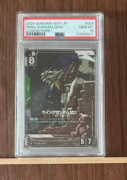 PSA 10 Wing Gundam Zero GD01-024 LR+ Gem Mint Foil Japanese 2025 Gundam Card 024 - Image 1